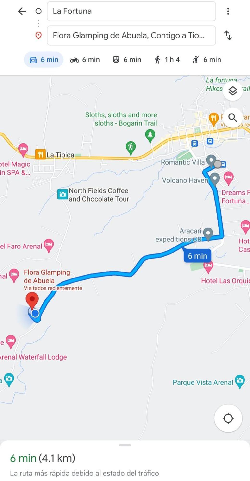La Fortuna Flora Glamping De Abuela 빌라 외부 사진