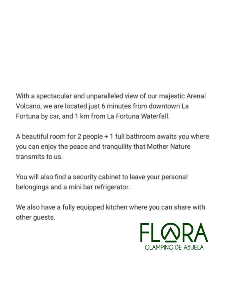La Fortuna Flora Glamping De Abuela 빌라 외부 사진